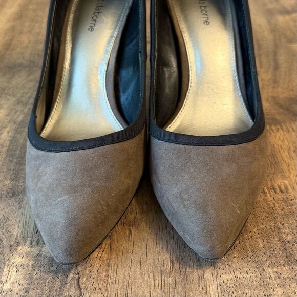 Liz Claiborne Women’s Remi Pointy-Toe Lace-Up Detail Heel Shoe Brown Size 10 - Picture 5 of 9